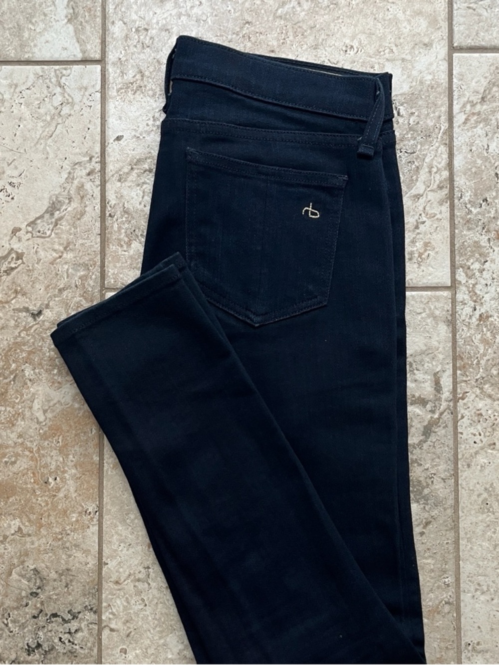 Rag & Bone Skinny Jeans - Women’s 26, Dark Blue Stretch Denim